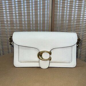 Coach Tabby 26 in Chalk White Leather